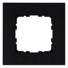 Изображение Рамка 1-постовая, алюминий Black